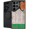 Ireland Flag Dark Wood Galaxy S25 Ultra Kickstand Case